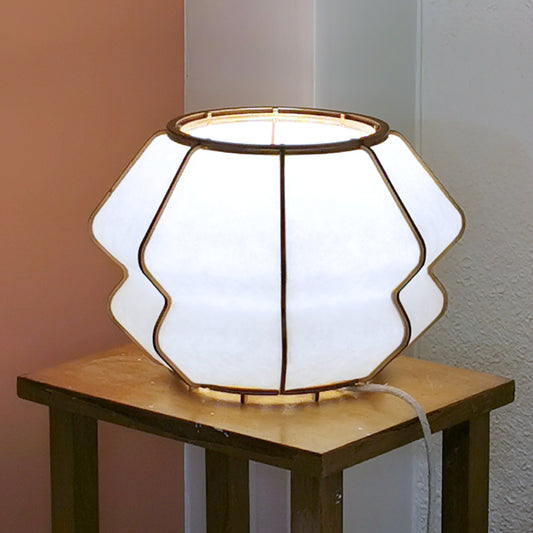 Lampe à poser en bois et papier japonais - modèle SAITO