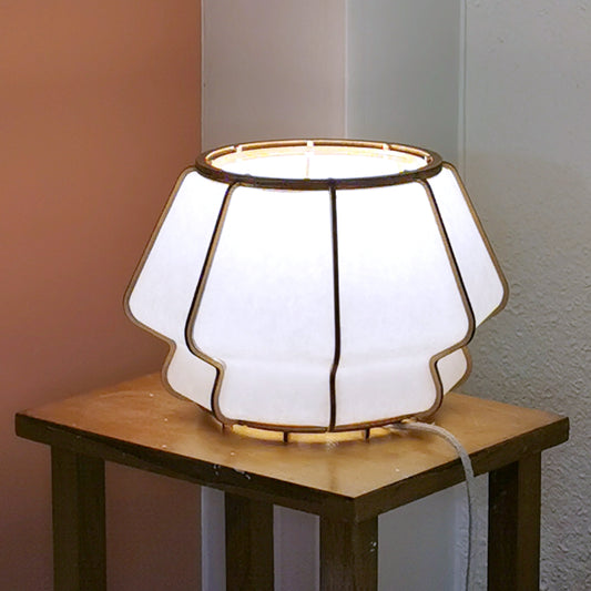 Lampe à poser en bois et papier japonais - modèle NIKKŌ