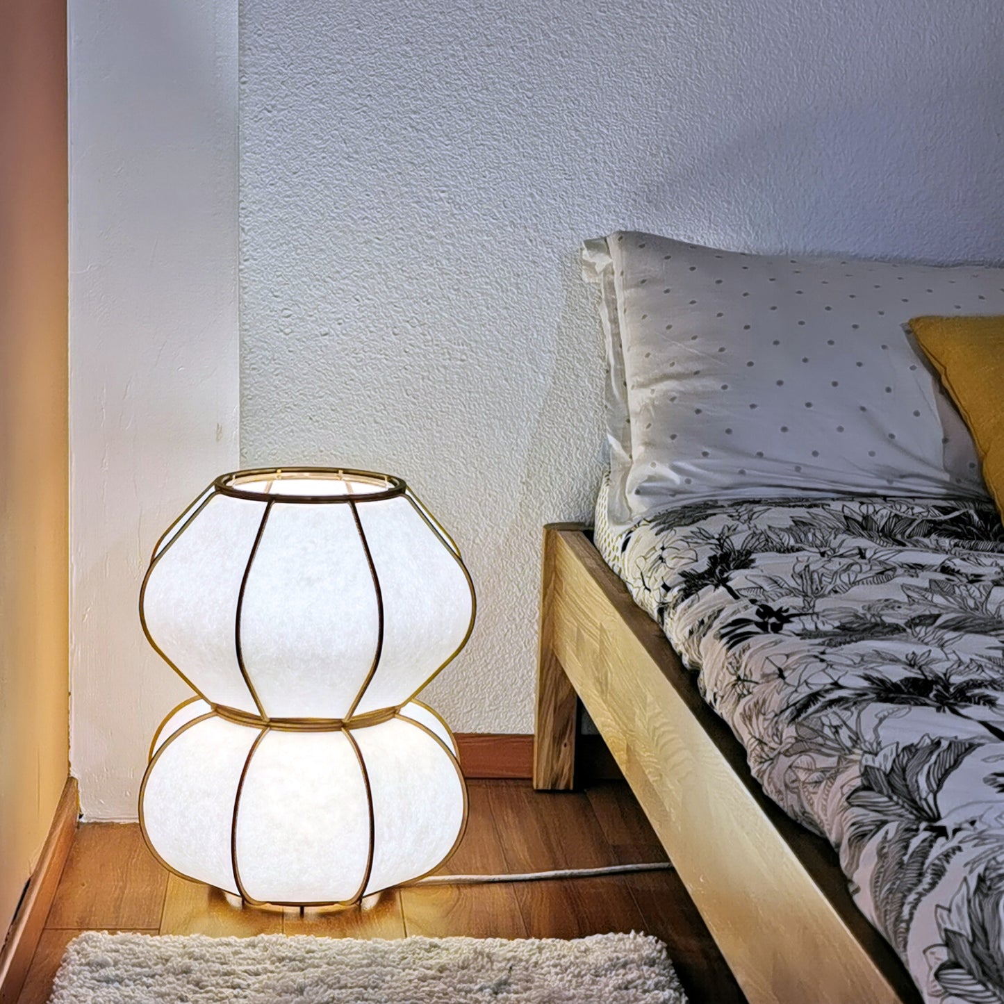 Lampe à poser en bois et papier japonais - modèle NARA et ŌZU