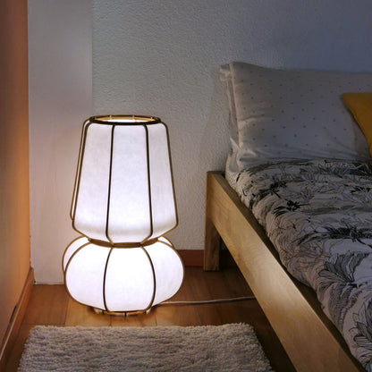 Lampe à poser en bois et papier japonais - modèle NARA et KŌSHI