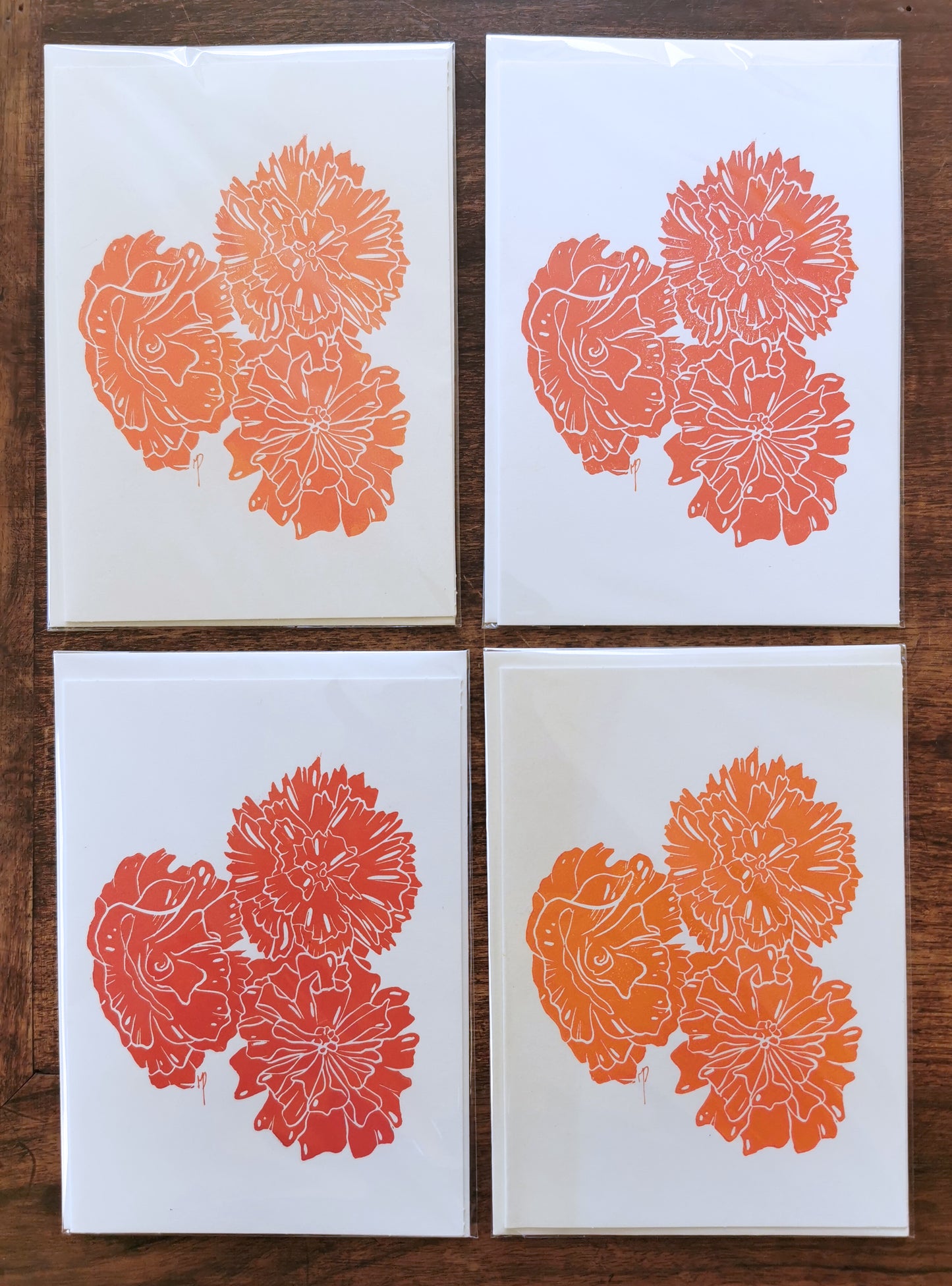 Carte de Fête des Lères - Bouquet de fleurs