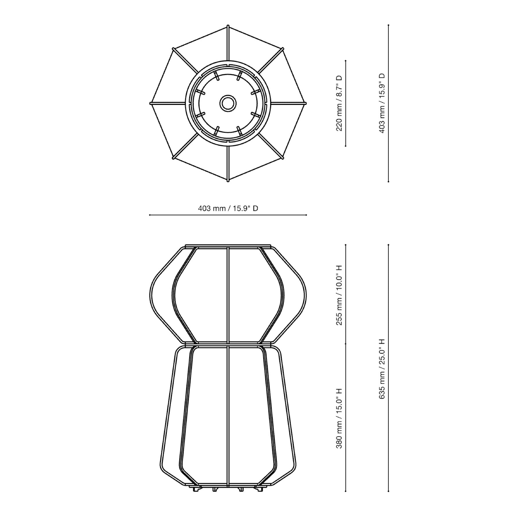 Lampe design en bois et papier japonais, faite main, fabriquée en France. Maguelone Poulain.