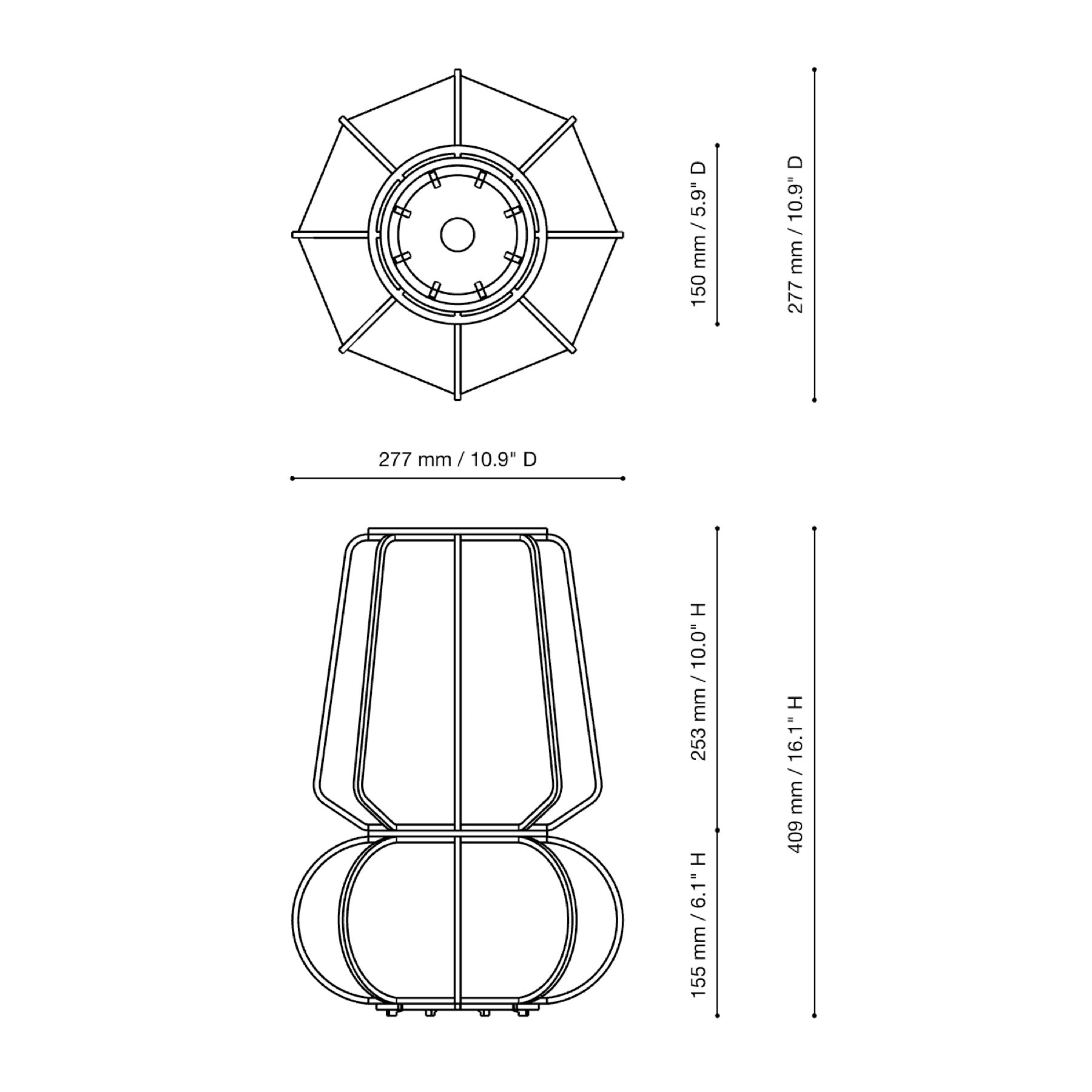 Lampe design en bois et papier japonais, faite main, fabriquée en France. Maguelone Poulain.